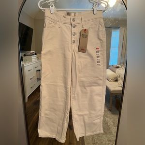 Levi’s Mile High Cropped Wide Leg Jeans